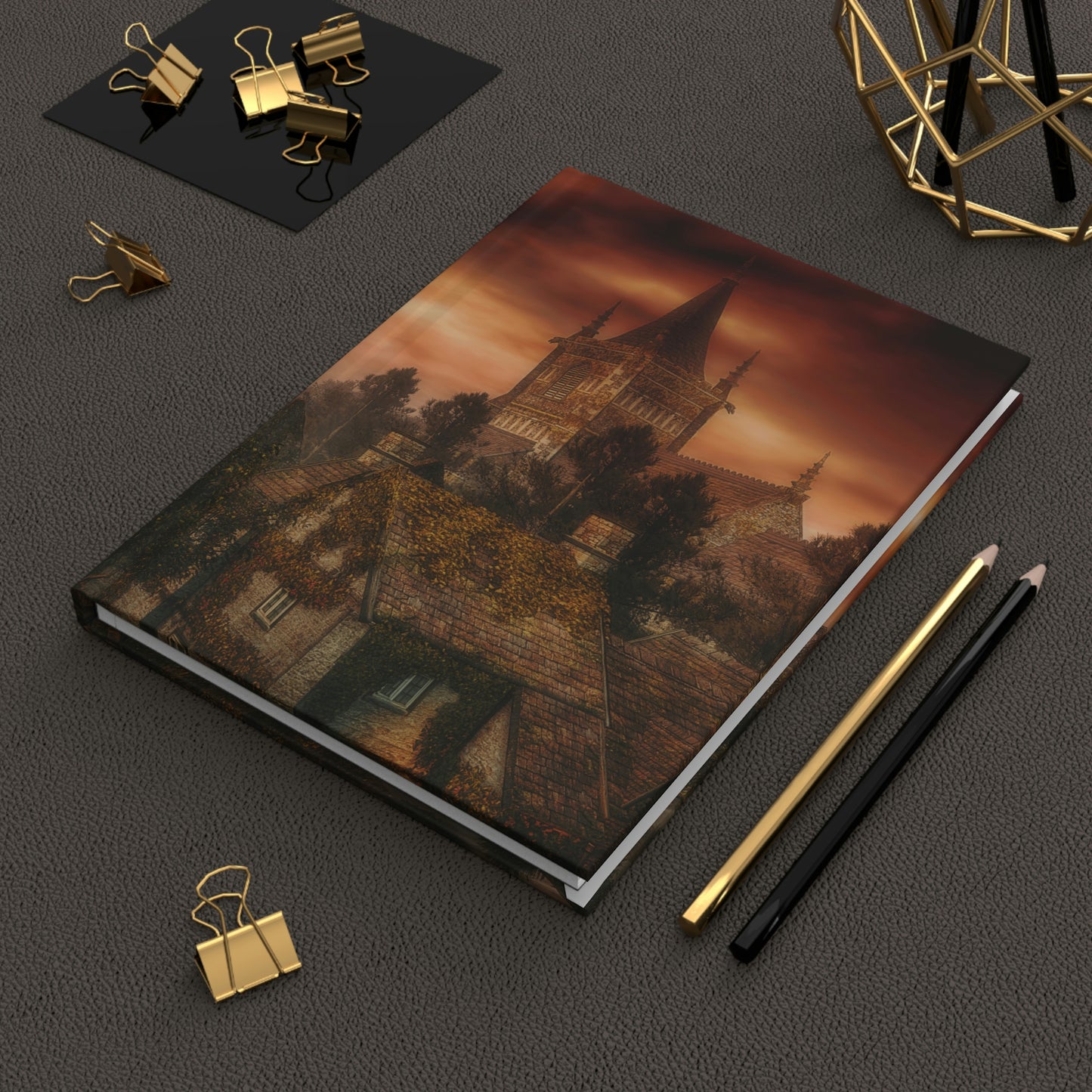 Old World Notebook Book Hardcover Journal Matte