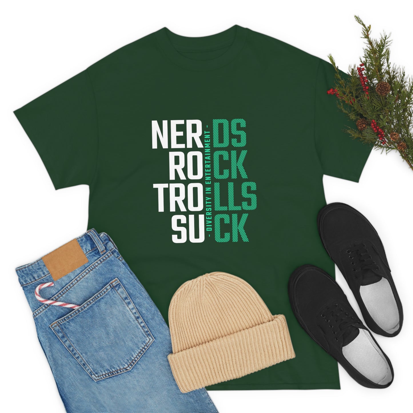 Nerds Rock Troll Suck Unisex Cotton T-shirt