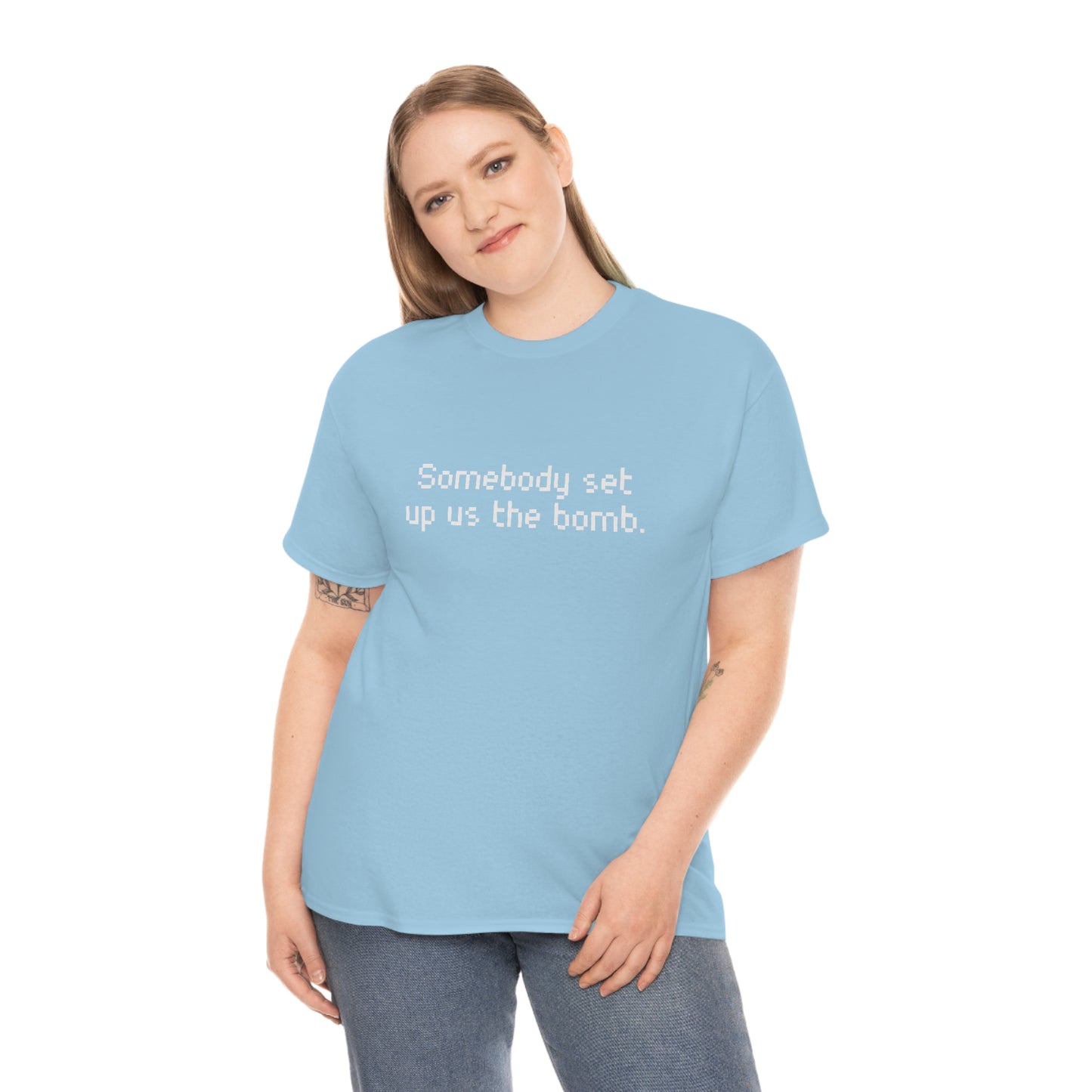 Set Up Us the Bomb Unisex Cotton T-shirt