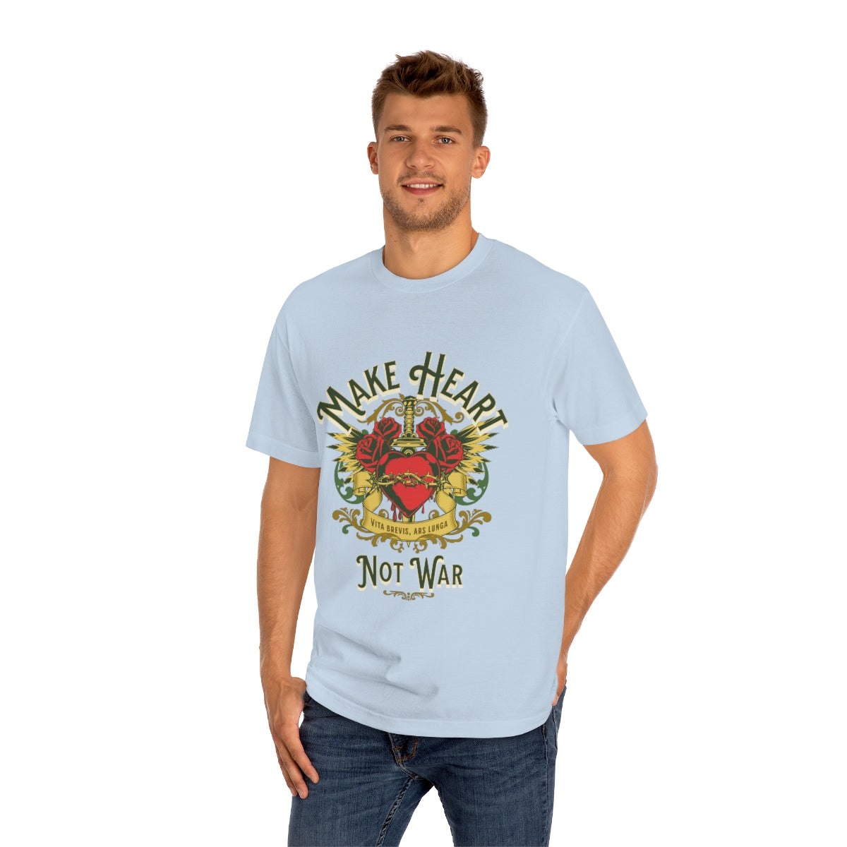 Make Heart Not War Unisex Classic Tee
