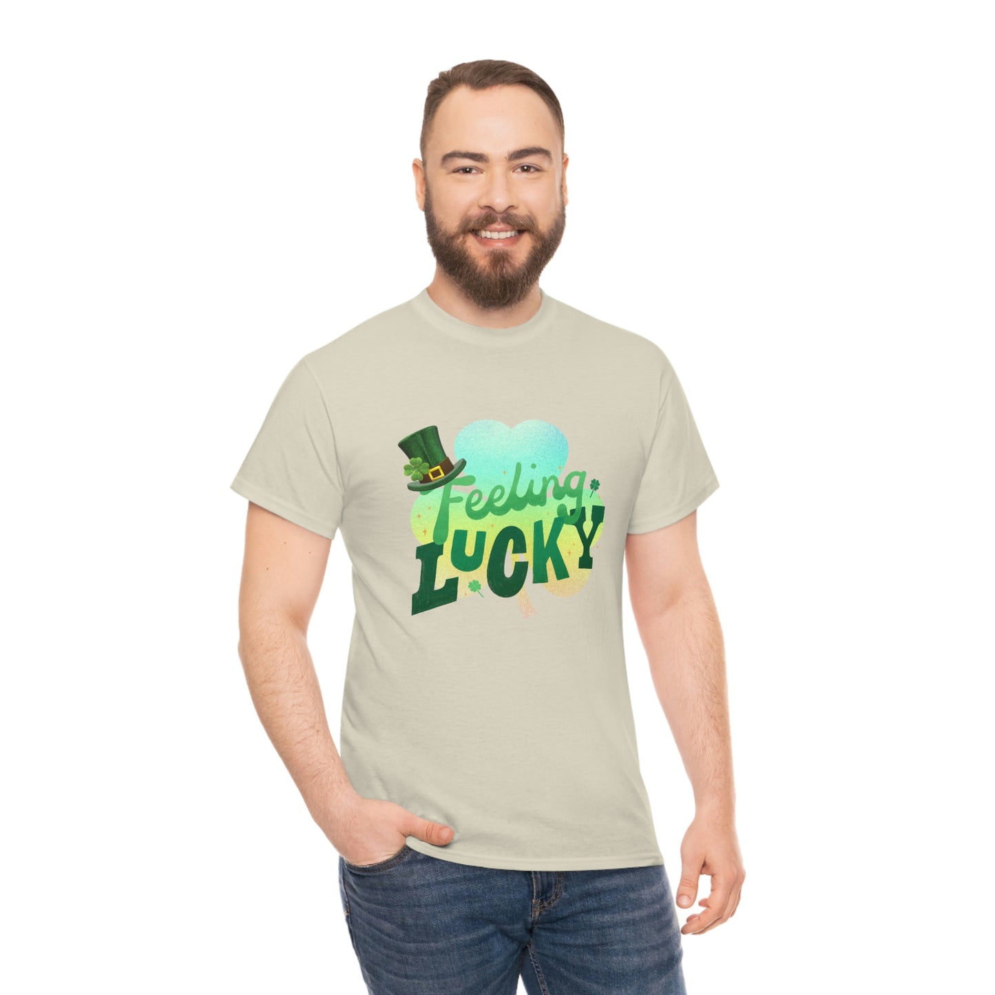 Feeling Lucky Unisex Cotton T-shirt