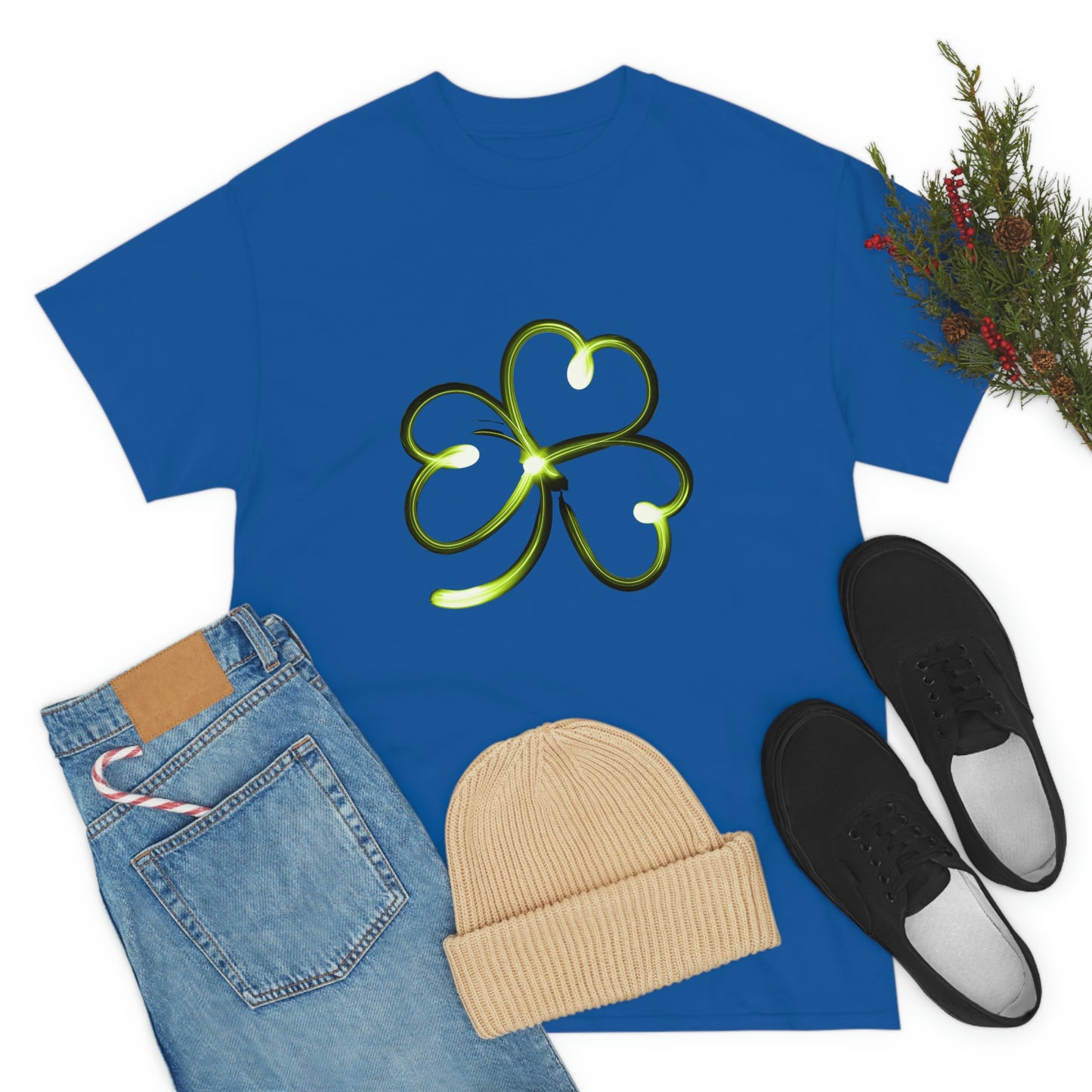 Simple Shamrock Unisex Cotton T-shirt