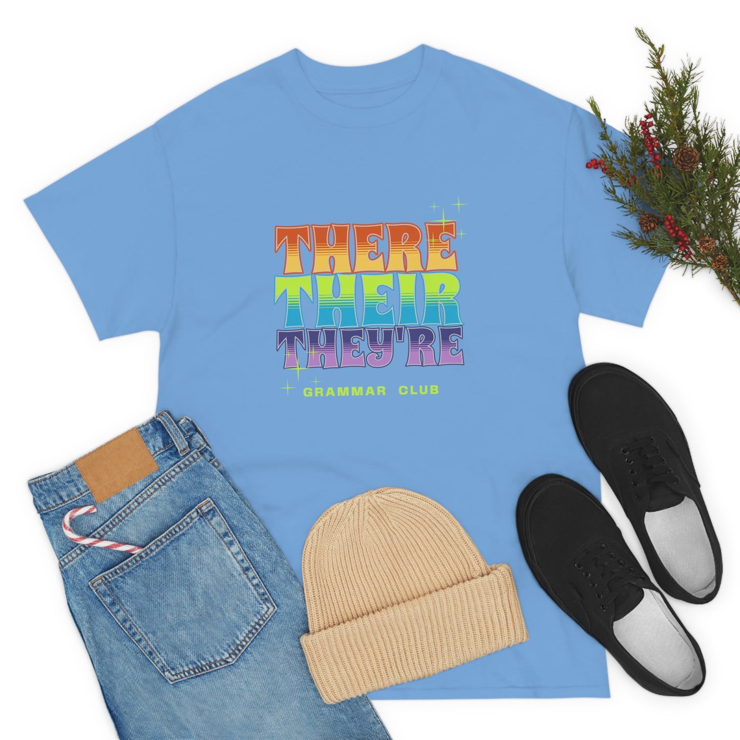 There Their They're Grammar Club Unisex Cotton T-shirt