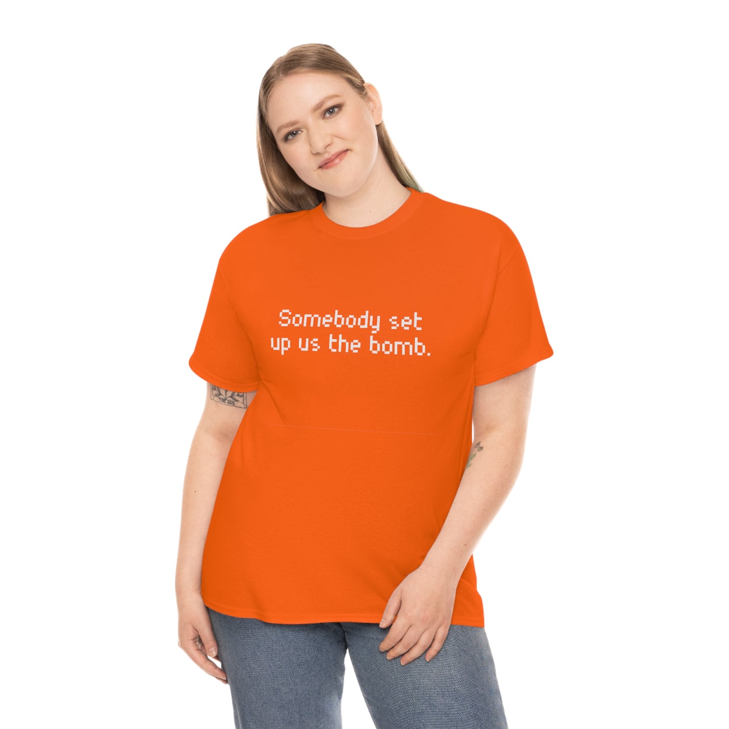 Set Up Us the Bomb Unisex Cotton T-shirt