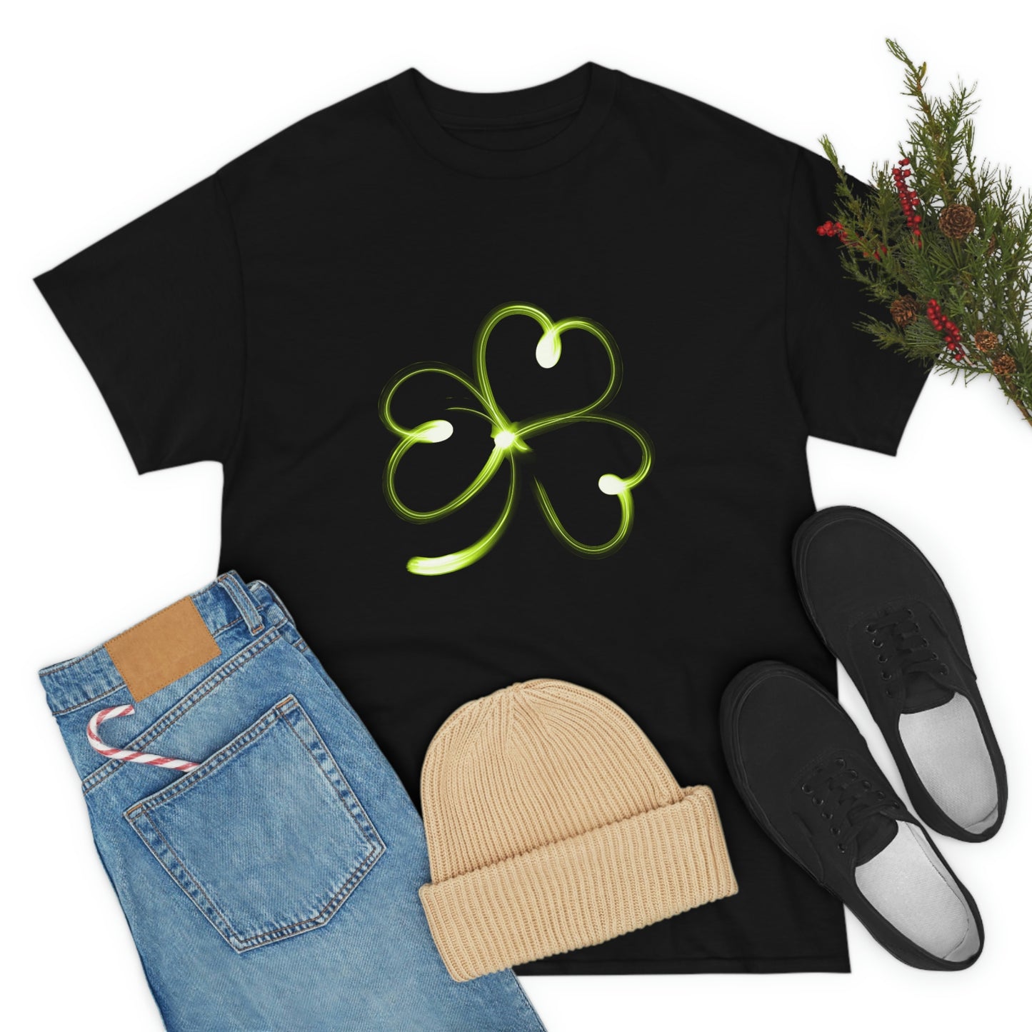 Simple Shamrock Unisex Cotton T-shirt