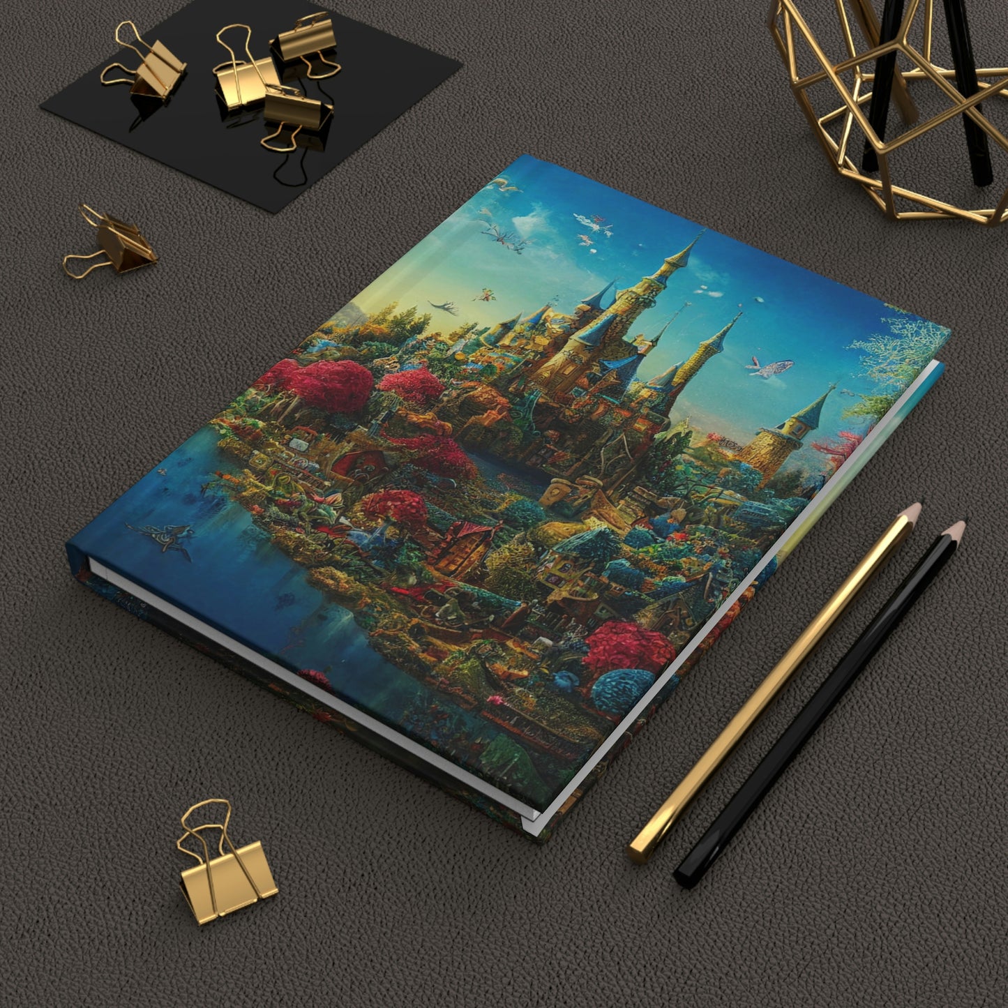 Fantasy Castle Notebook Book Hardcover Journal Matte