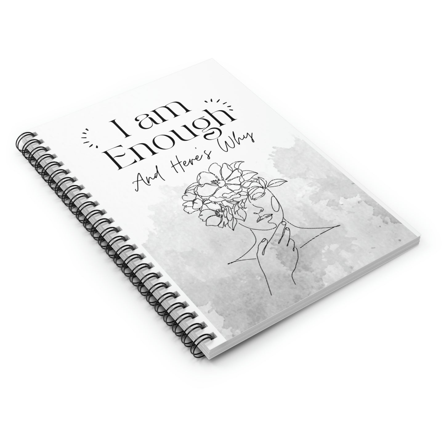 I Am Enough Spiral Notebook - Ruled Line