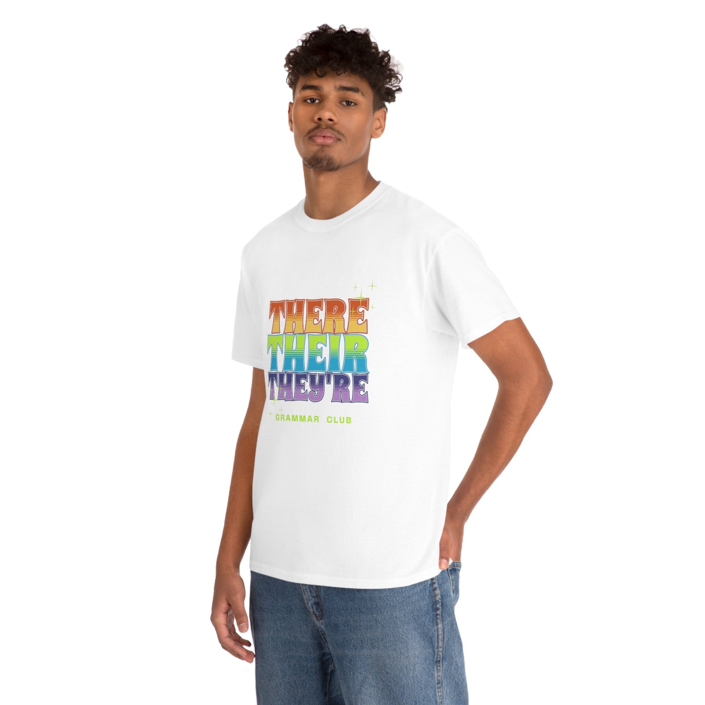There Their They're Grammar Club Unisex Cotton T-shirt