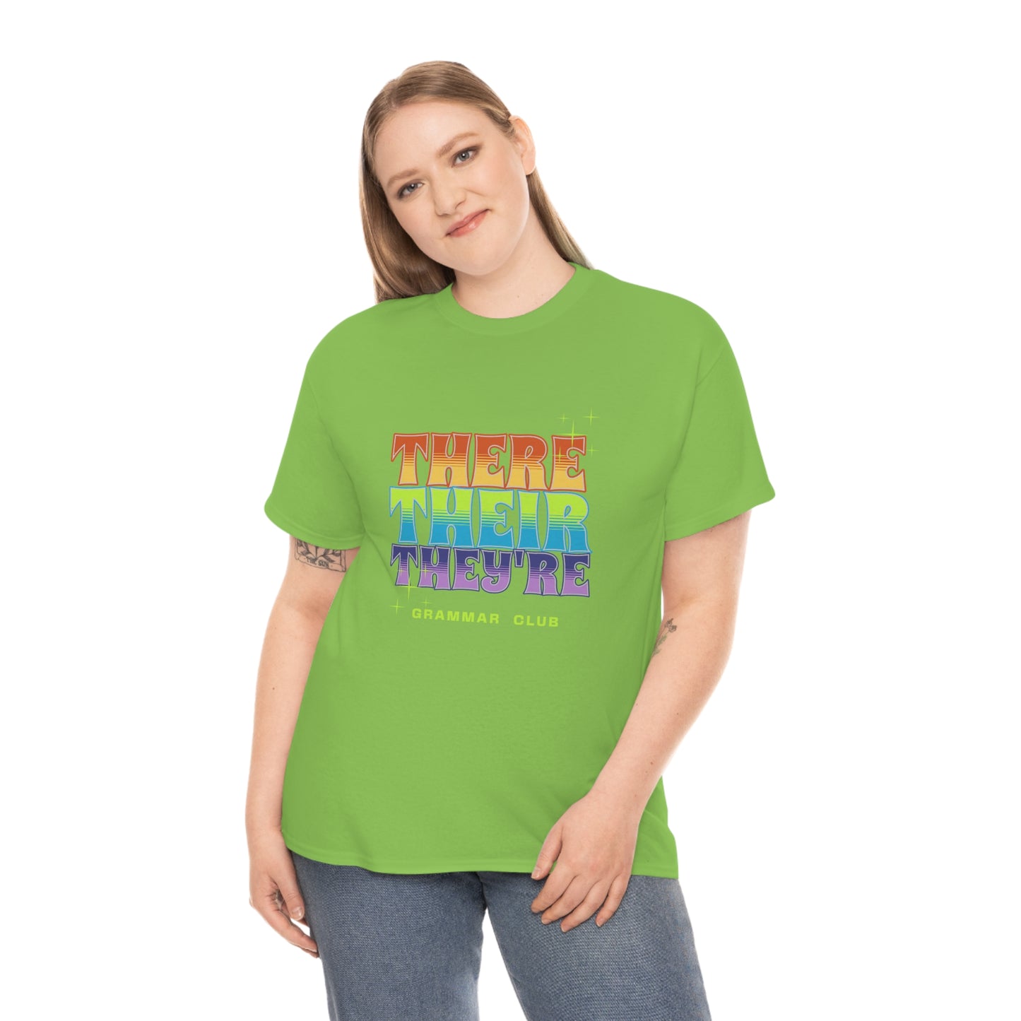 There Their They're Grammar Club Unisex Cotton T-shirt