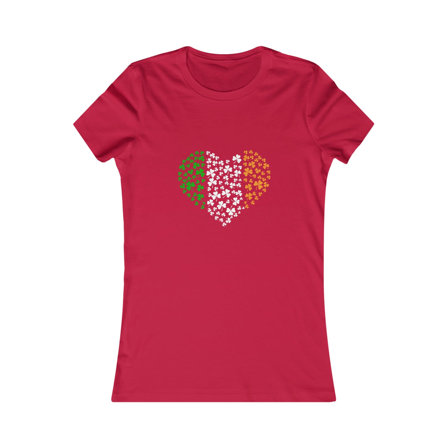 Irish Flag Hearts Women's Cotton Tee
