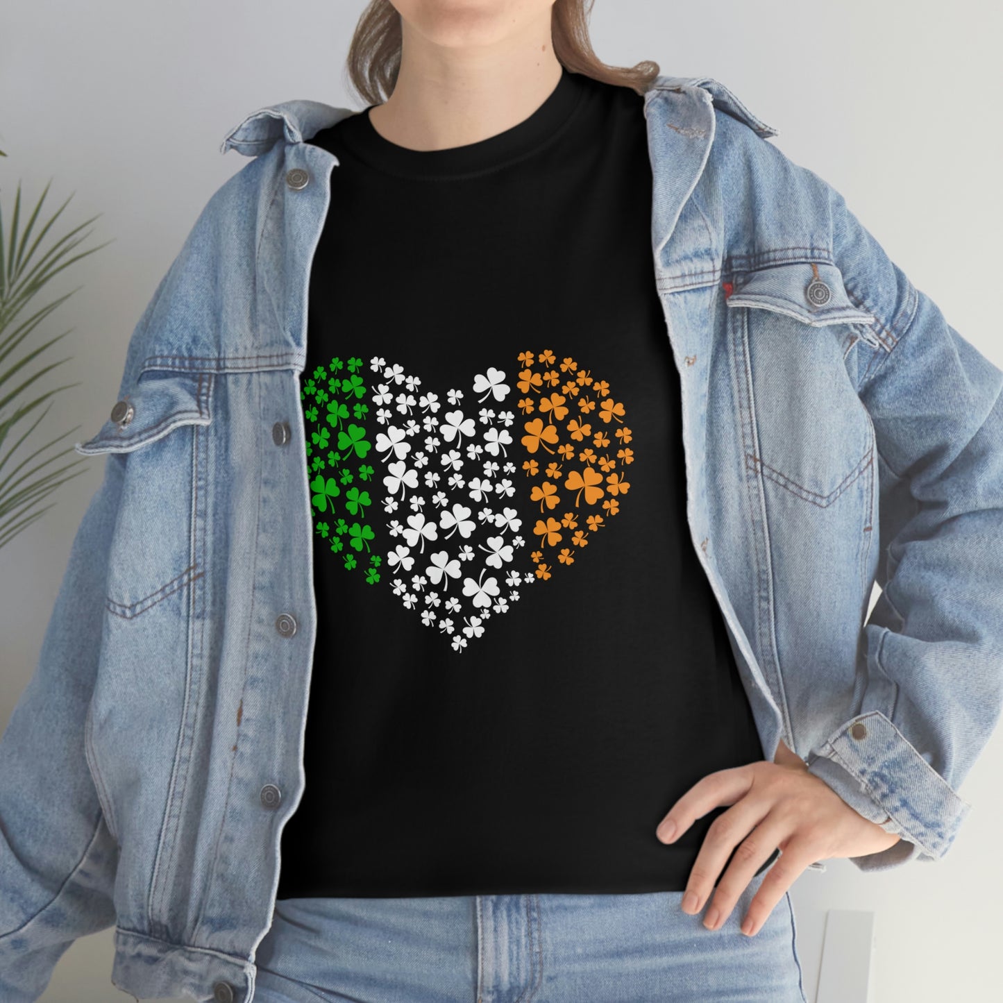 Irish Flag Hearts Unisex Cotton T-shirt