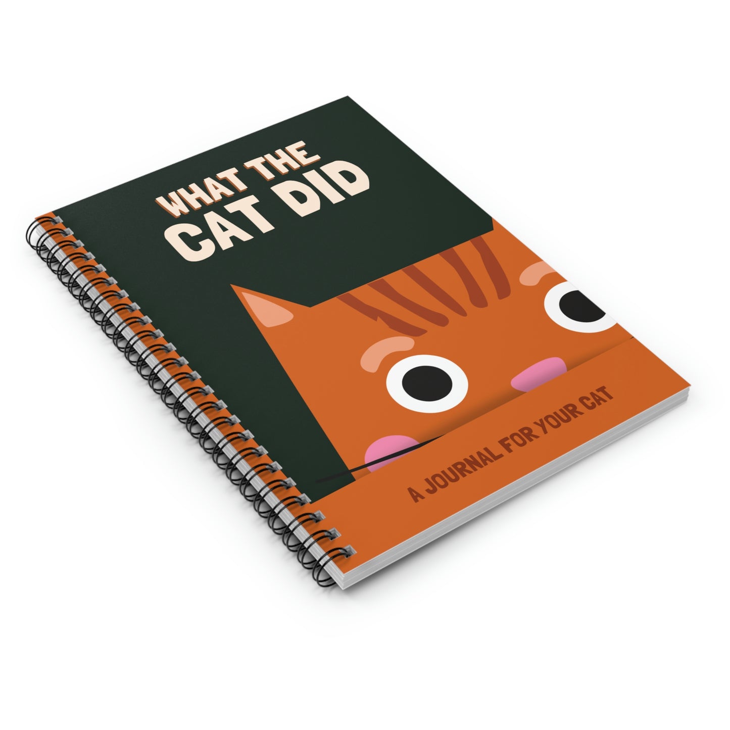 What the Cat Did Spiral Notebook - Ruled Line