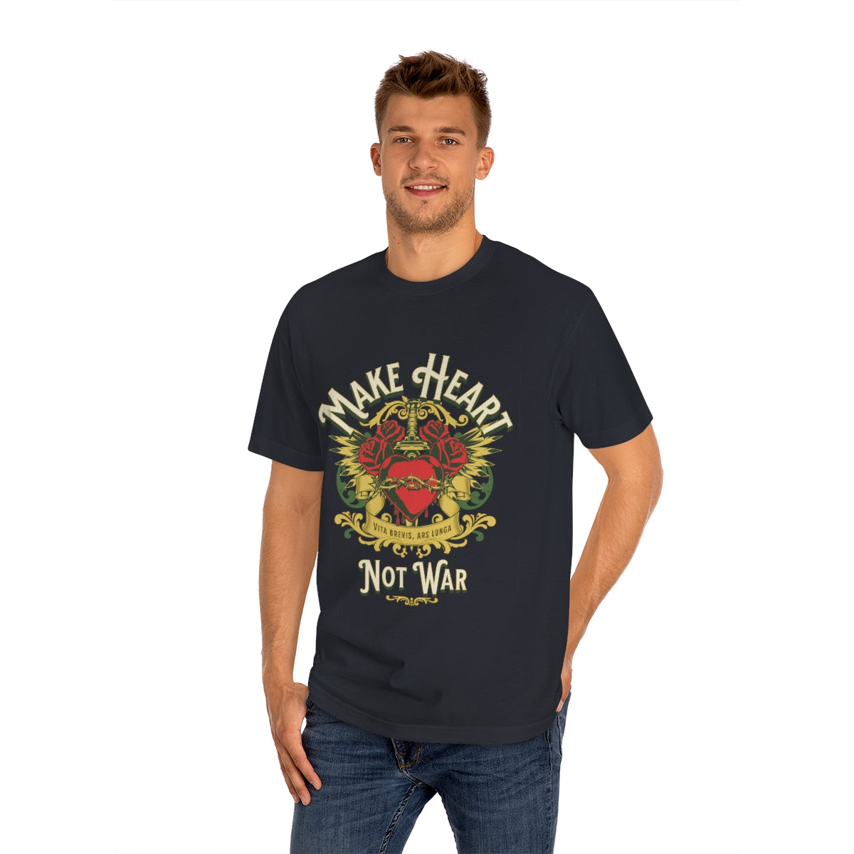 Make Heart Not War Unisex Classic Tee