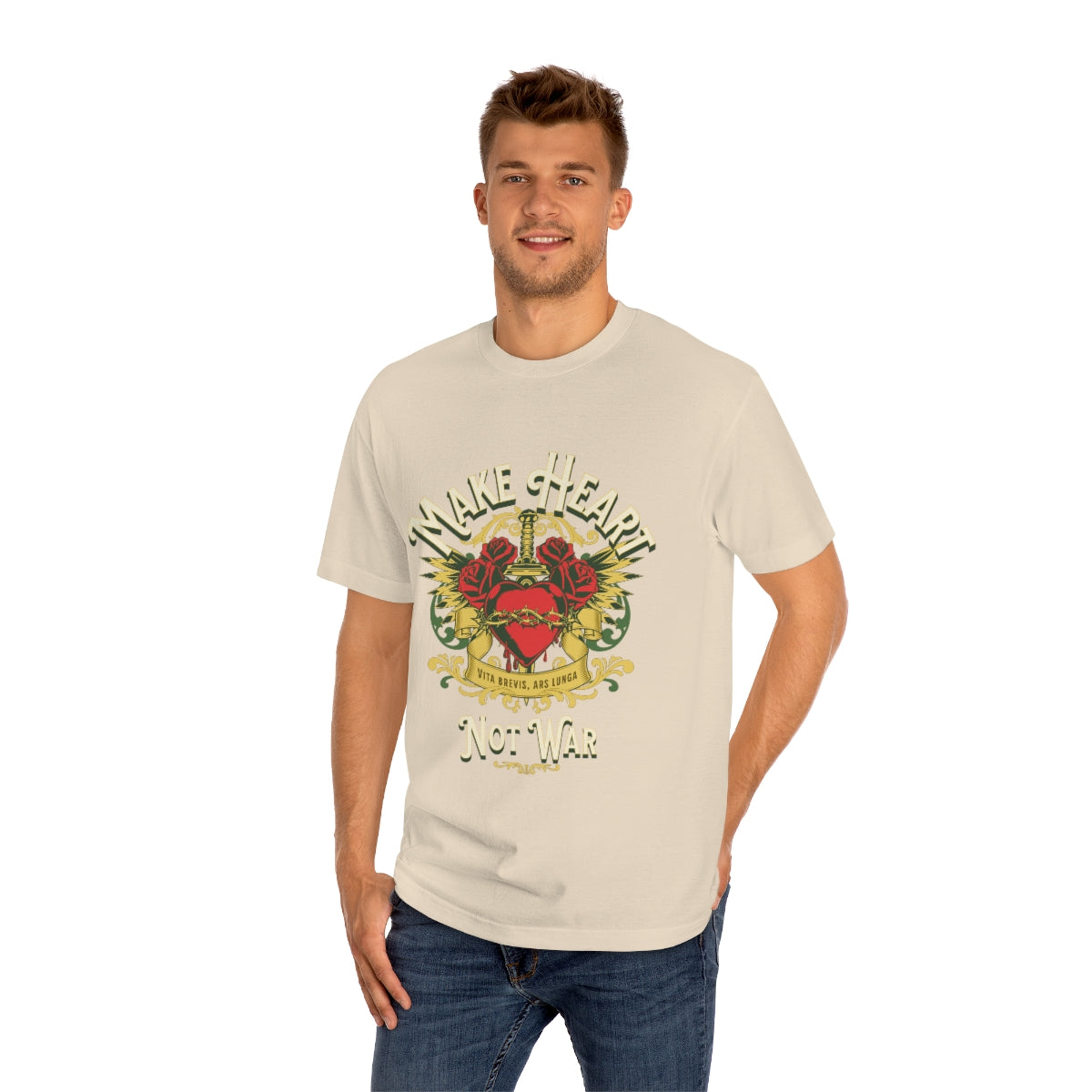 Make Heart Not War Unisex Classic Tee