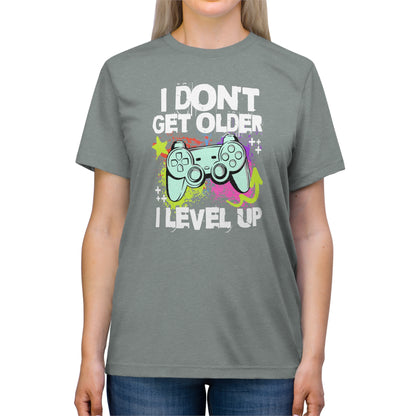 I Level Up Unisex Triblend Tee - Cool and Comfortable Streetwear for Gamers