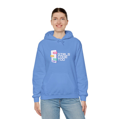 Girls Code Too Unisex Hooded Sweatshirt