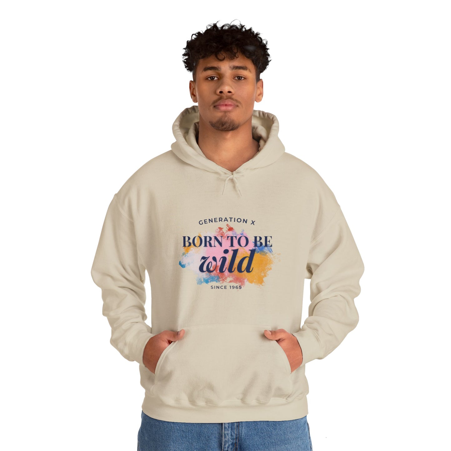 GenX Born to be Wild Unisex Hooded Sweatshirt (Light)