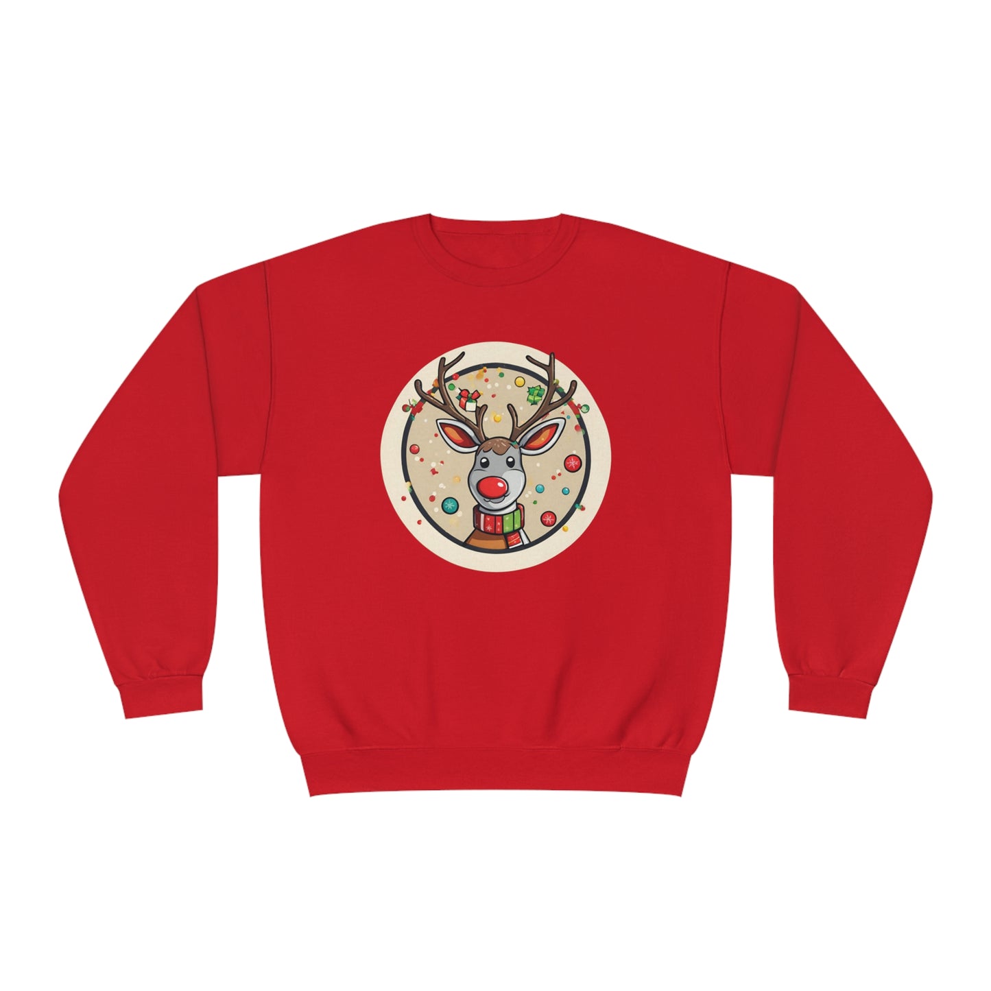 Red-Nosed Reindeer Unisex NuBlend® Crewneck Sweatshirt