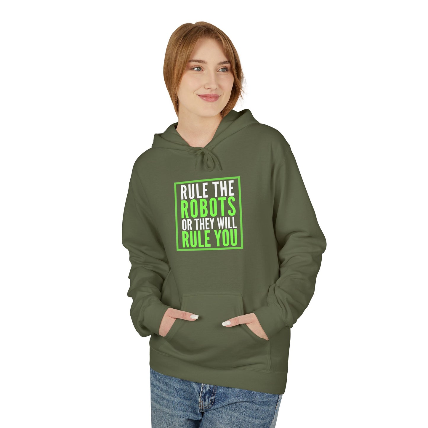 Rule the Robots Unisex Hoodie