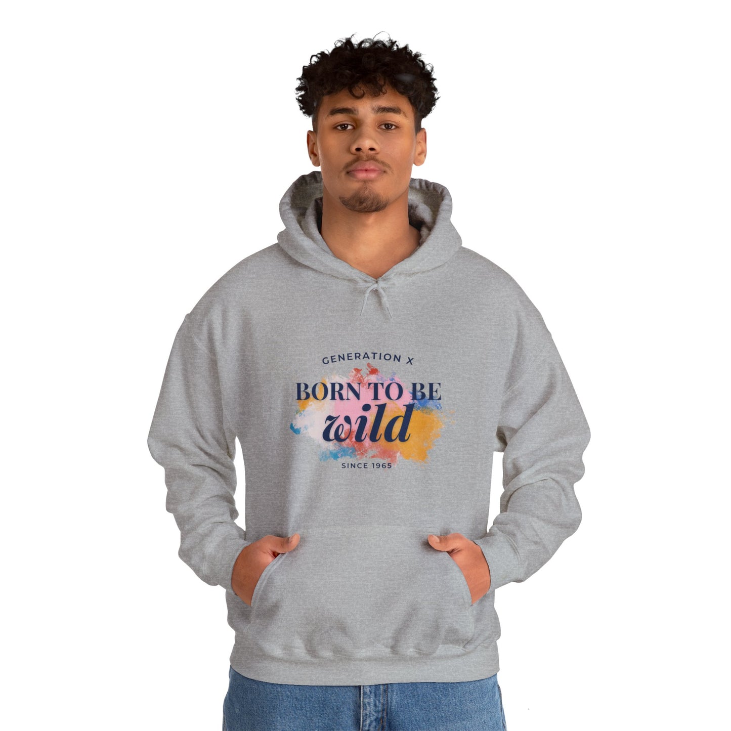 GenX Born to be Wild Unisex Hooded Sweatshirt (Light)