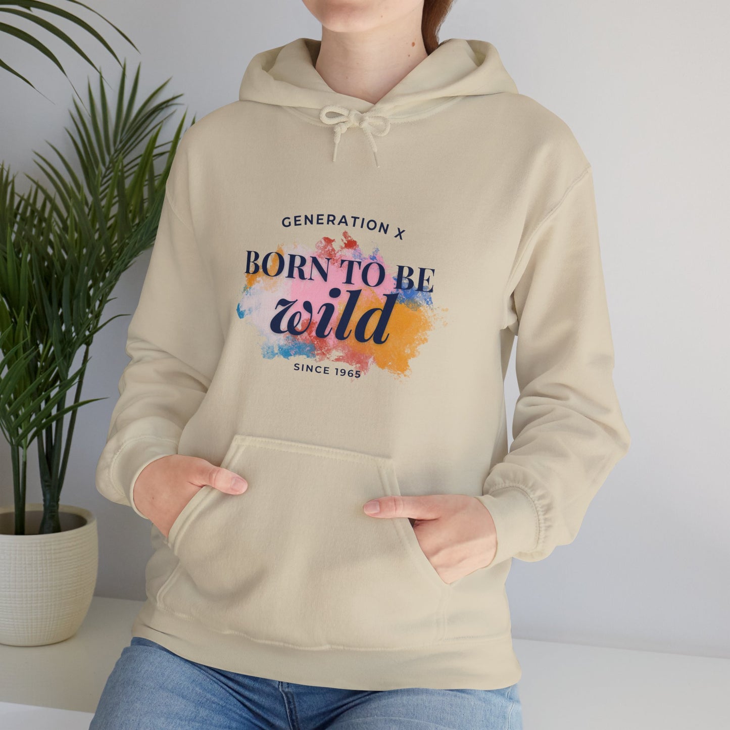 GenX Born to be Wild Unisex Hooded Sweatshirt (Light)