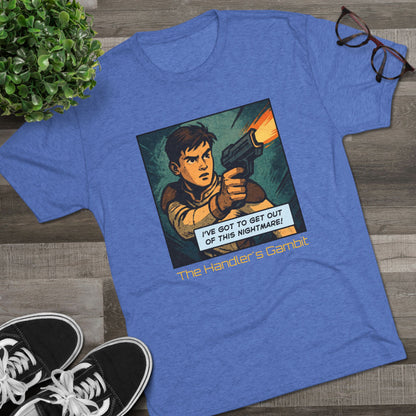 Nightmare Unisex Tri-Blend Crew Tee - Bold Graphic Shirt for Comic Fans