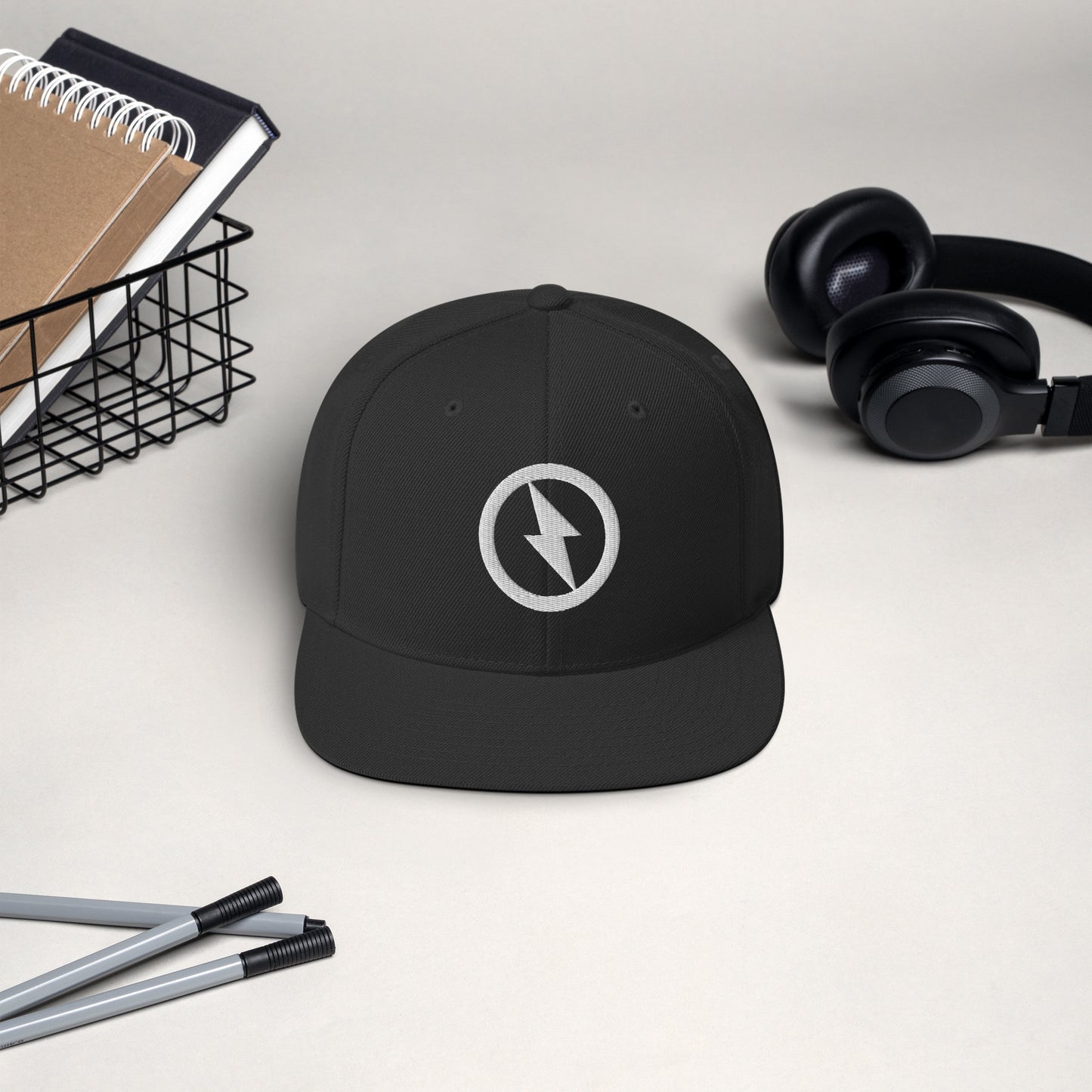 Spark Lightning Snapback Hat