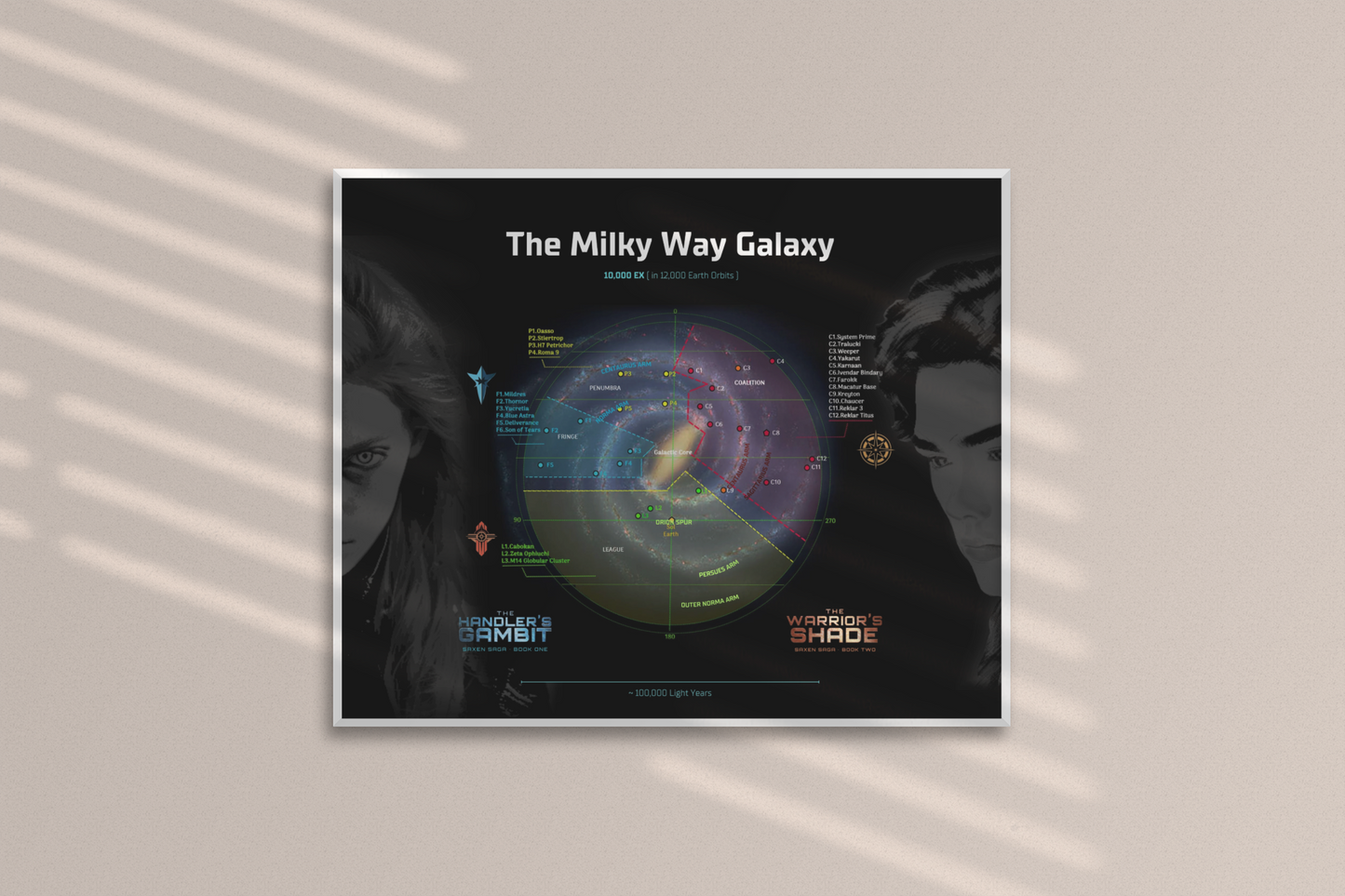 SaxenSaga Galactic Map Poster