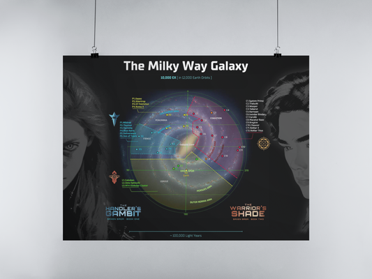 SaxenSaga Galactic Map Poster