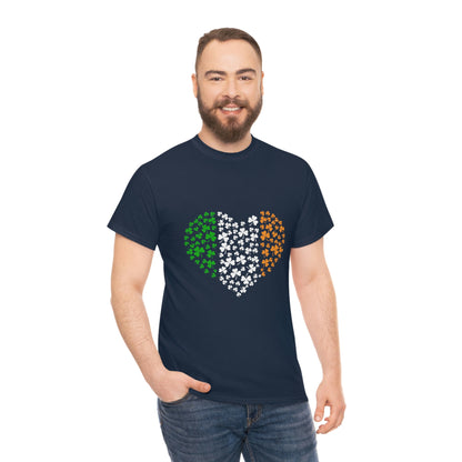 Irish Flag Hearts Unisex Cotton T-shirt