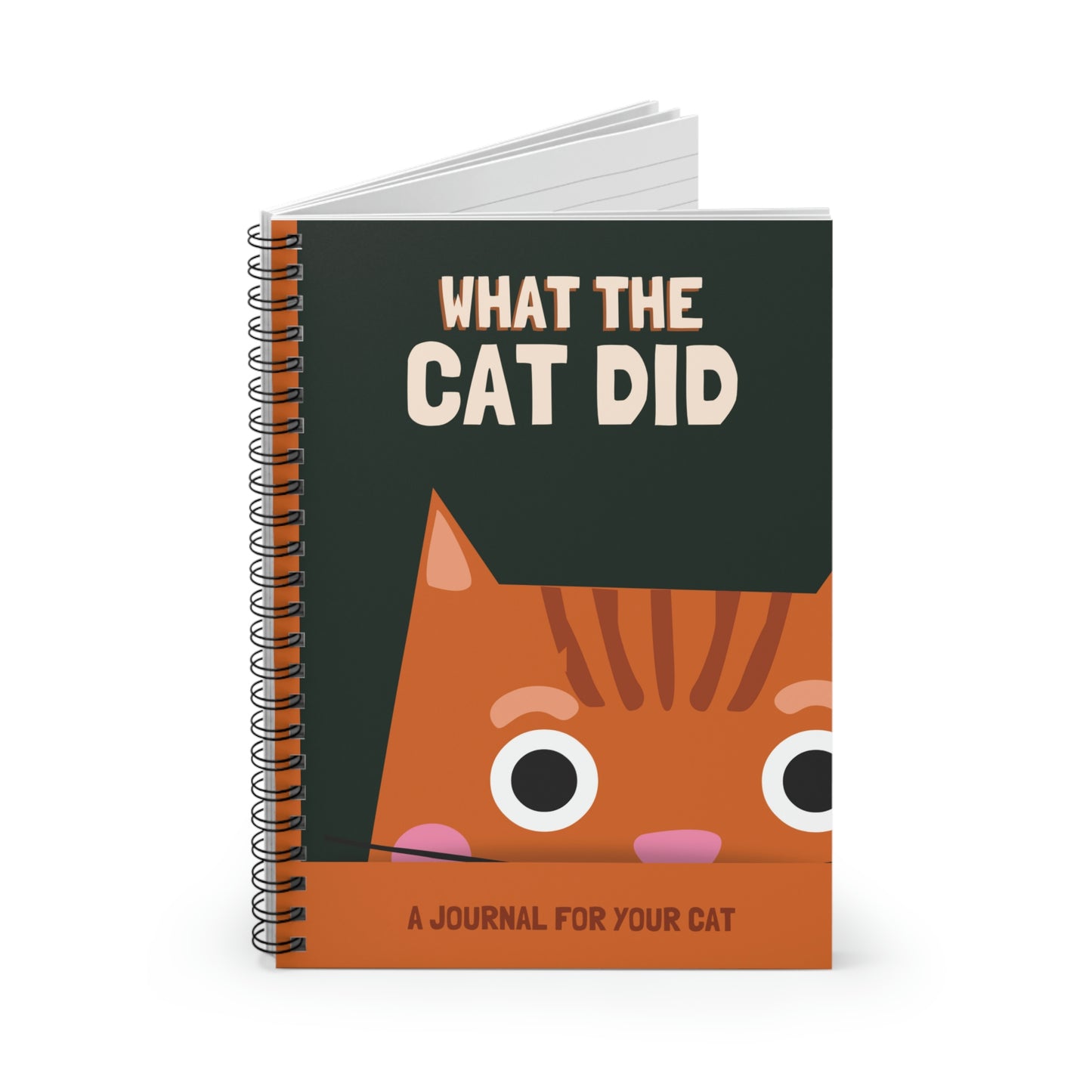 What the Cat Did Spiral Notebook - Ruled Line