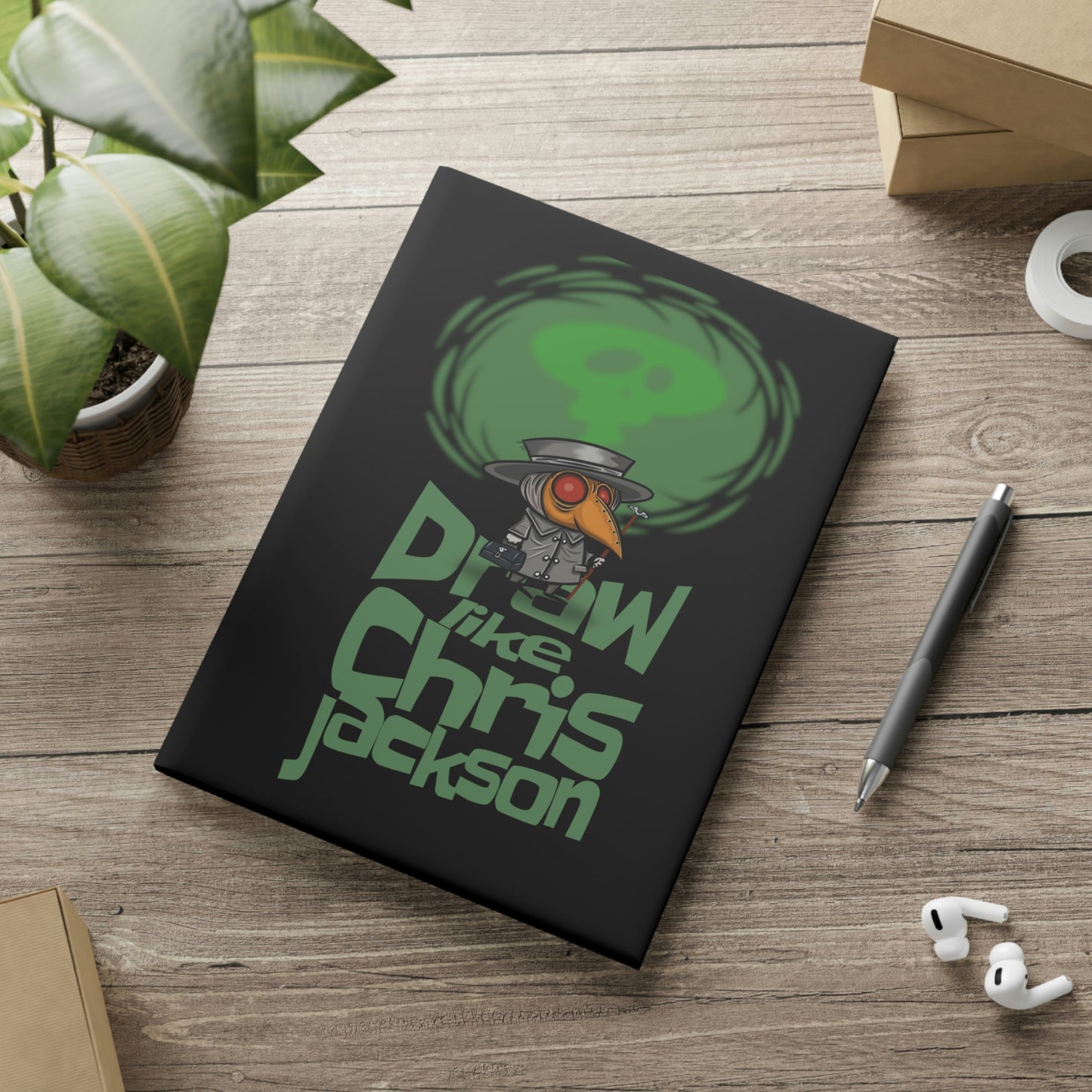 Draw Like Chris Jackson Hardcover Notebook with Puffy Covers