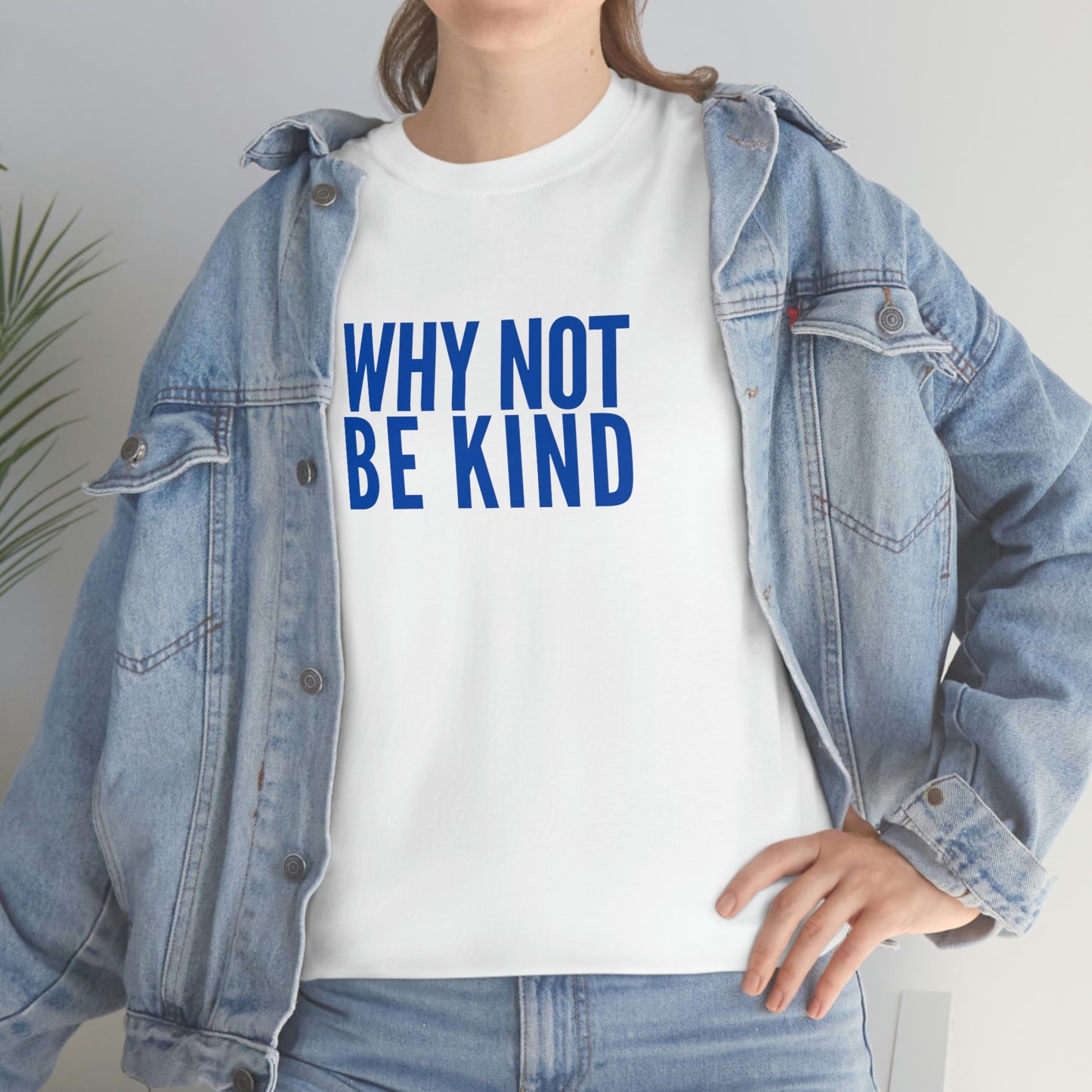 Why Not Be Kind (Light) Unisex Cotton T-shirt