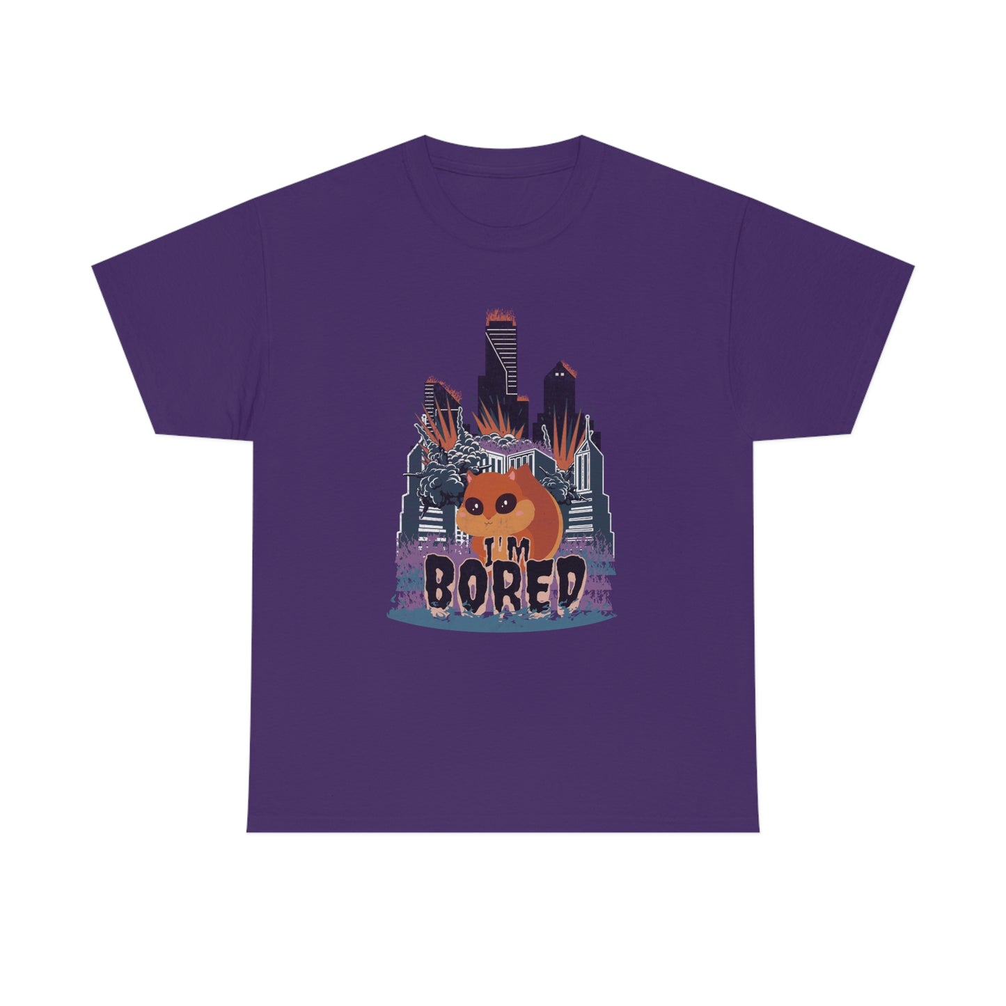 Bored Squirrel Unisex Cotton T-shirt