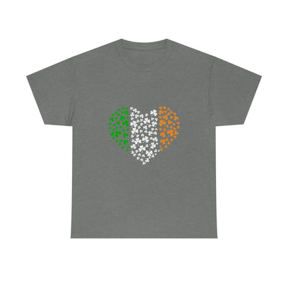 Irish Flag Hearts Unisex Cotton T-shirt