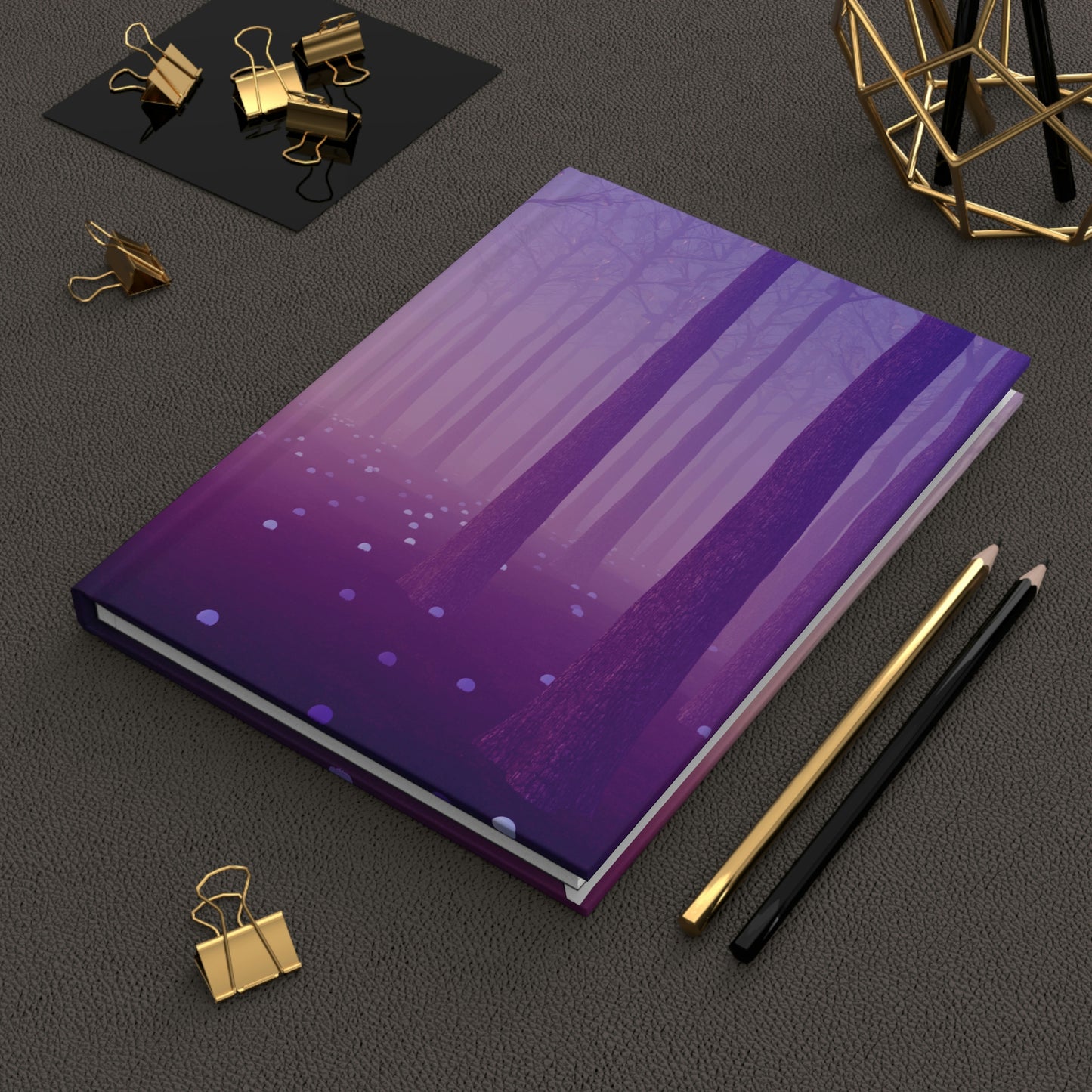 Purple Forest Notebook Book Hardcover Journal Matte