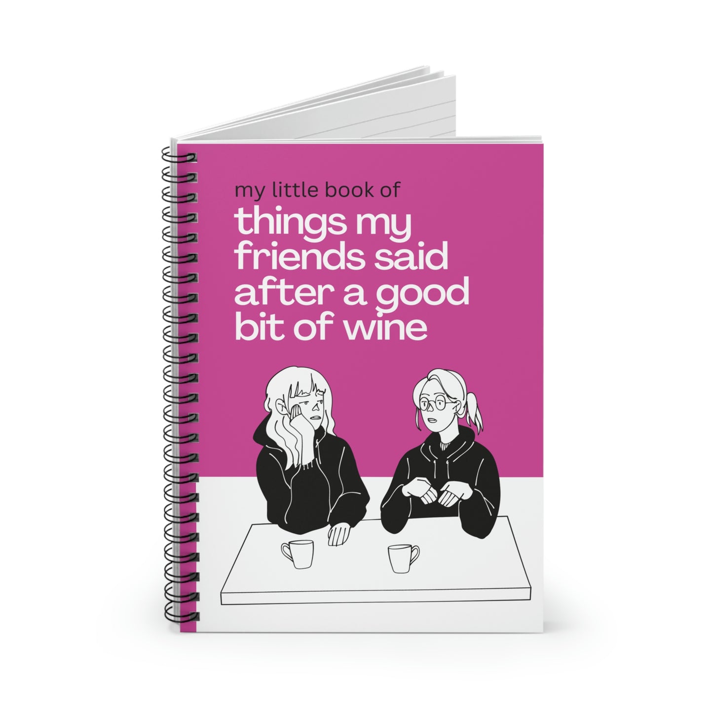 Bit of Wine Spiral Notebook - Ruled Line