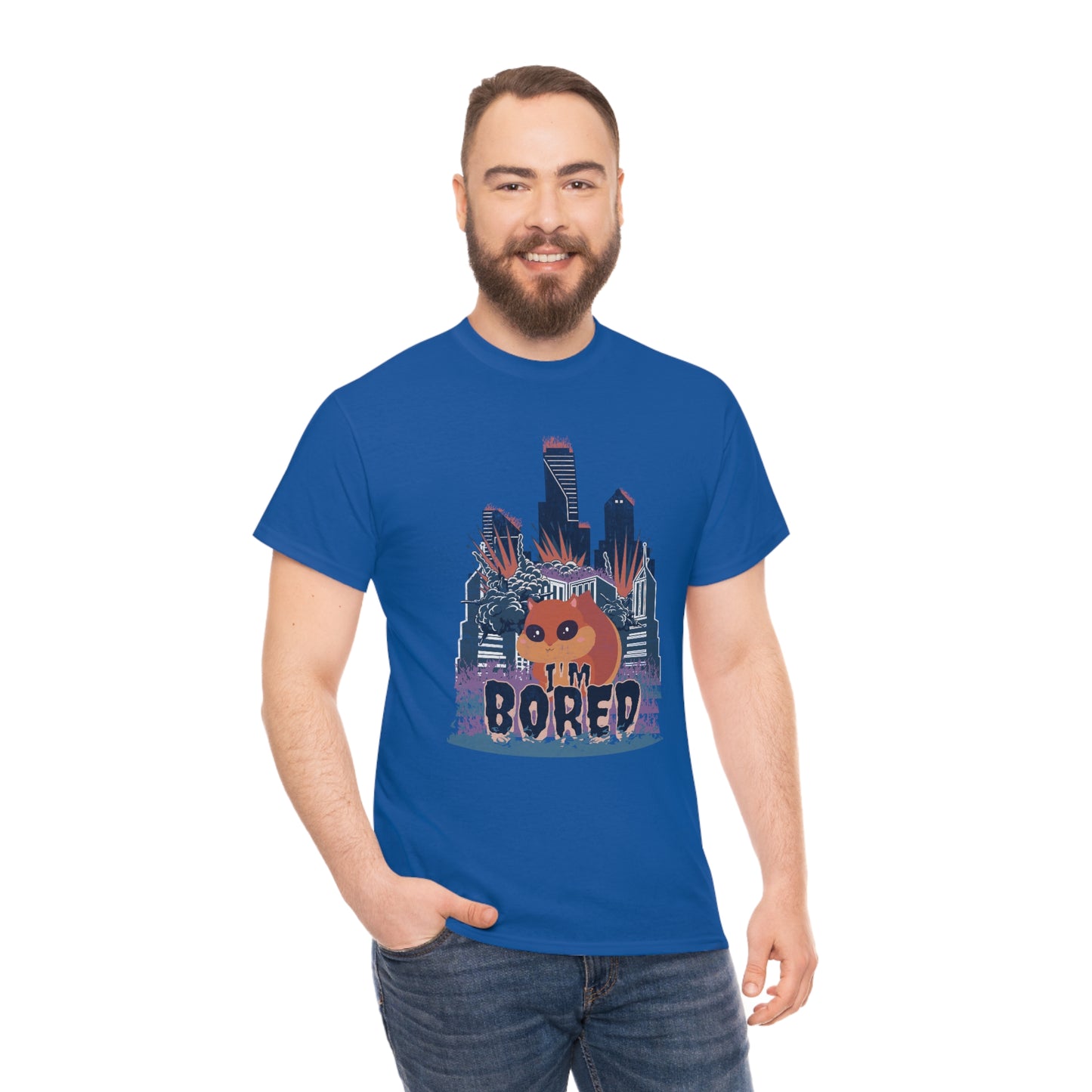 Bored Squirrel Unisex Cotton T-shirt