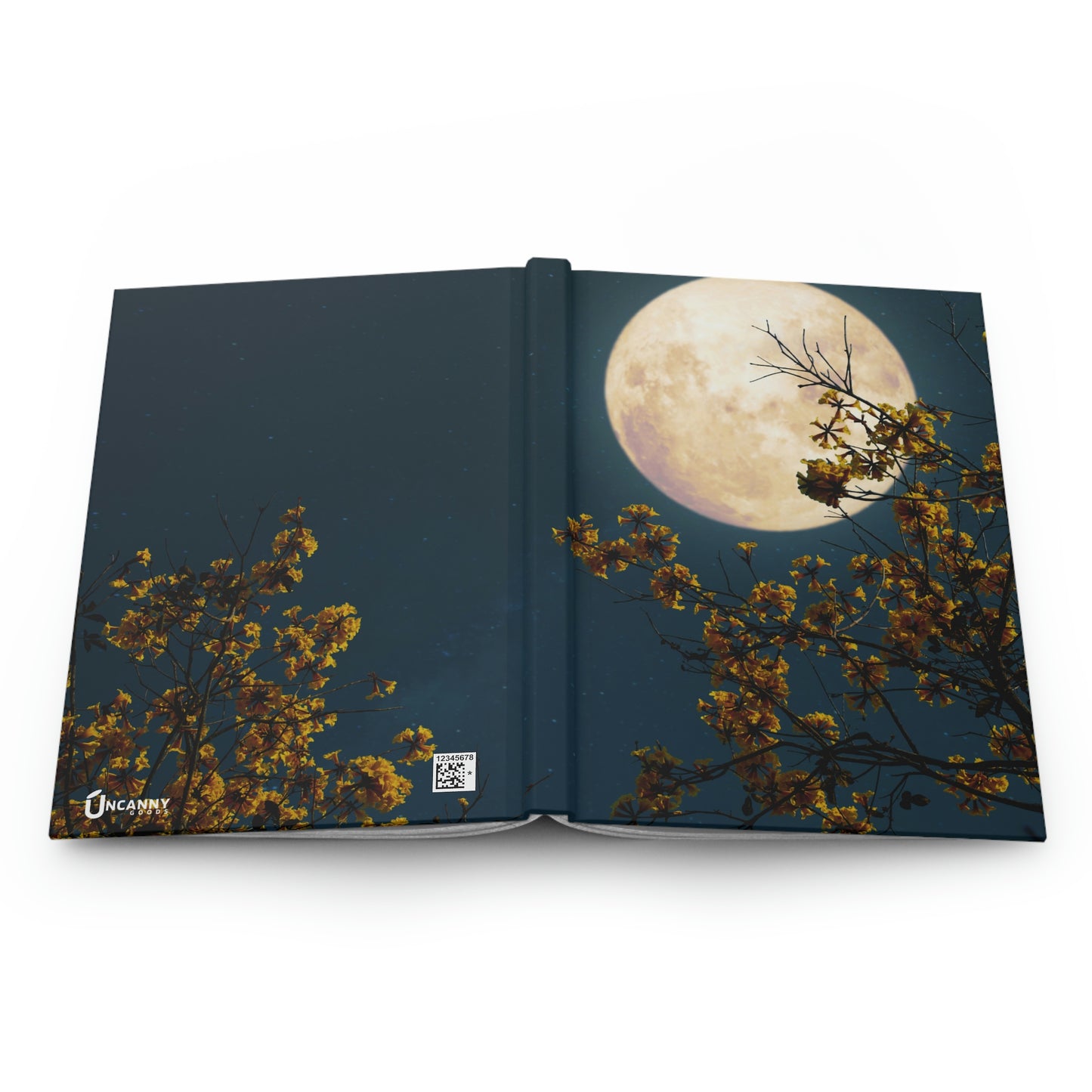 Full Moon Notebook Book Hardcover Journal Matte