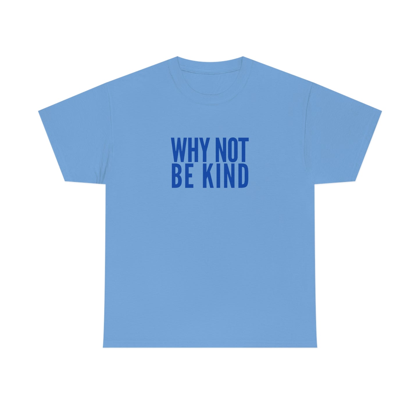 Why Not Be Kind (Light) Unisex Cotton T-shirt