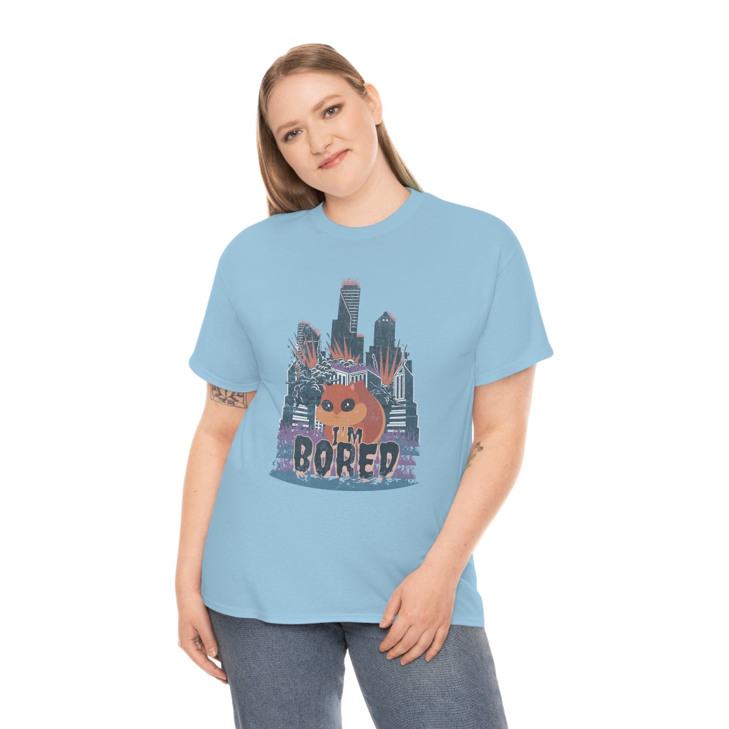 Bored Squirrel Unisex Cotton T-shirt