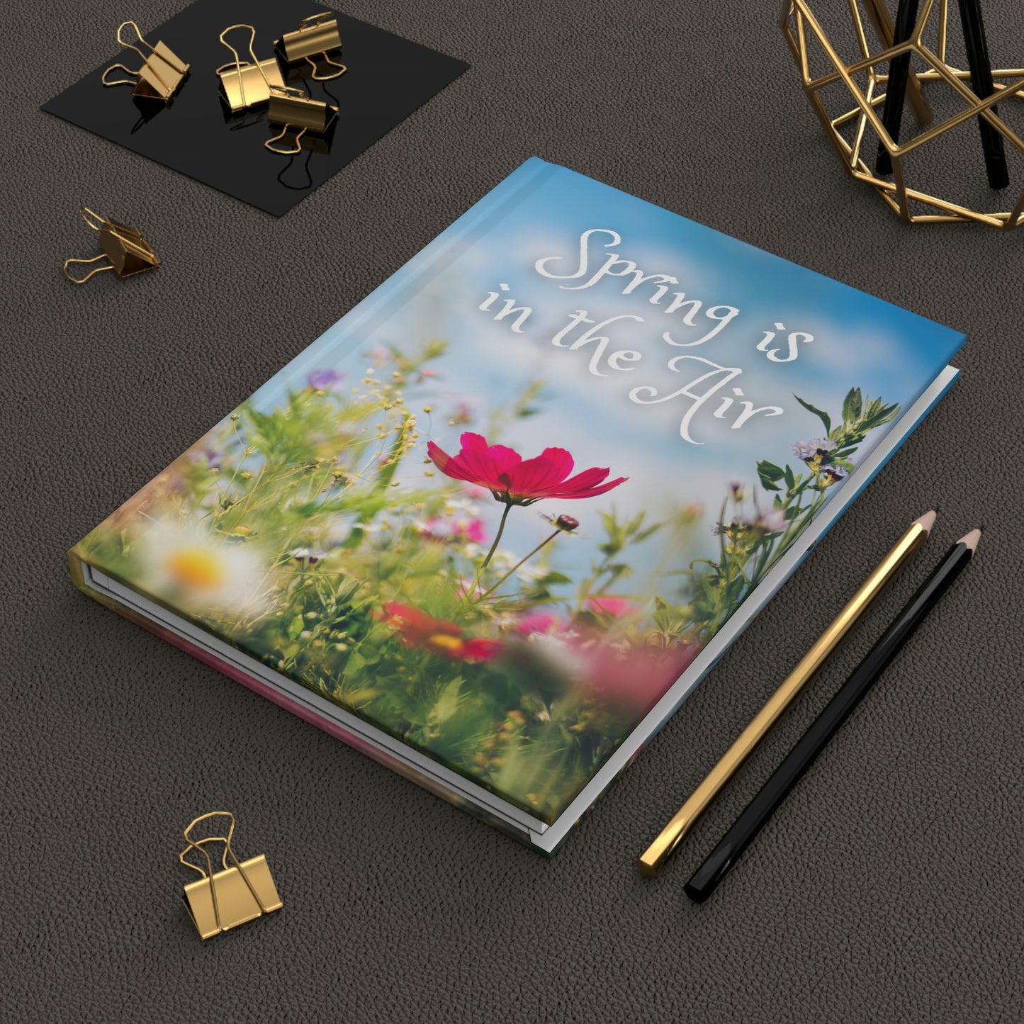 Spring is in the Air Notebook Book Hardcover Journal Matte