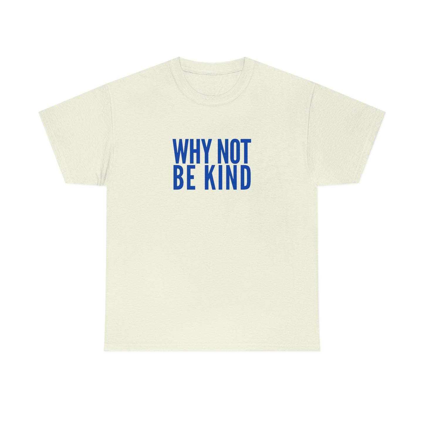 Why Not Be Kind (Light) Unisex Cotton T-shirt