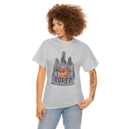 Bored Squirrel Unisex Cotton T-shirt