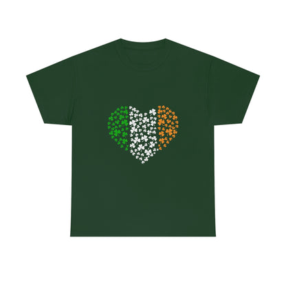 Irish Flag Hearts Unisex Cotton T-shirt