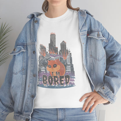 Bored Squirrel Unisex Cotton T-shirt