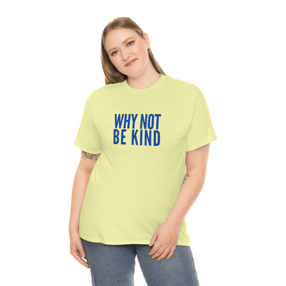 Why Not Be Kind (Light) Unisex Cotton T-shirt