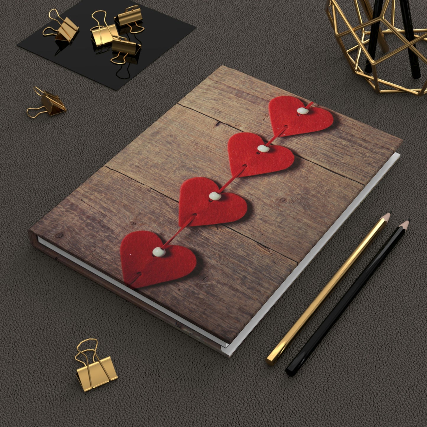 Subtle Valentine Notebook Book Hardcover Journal Matte