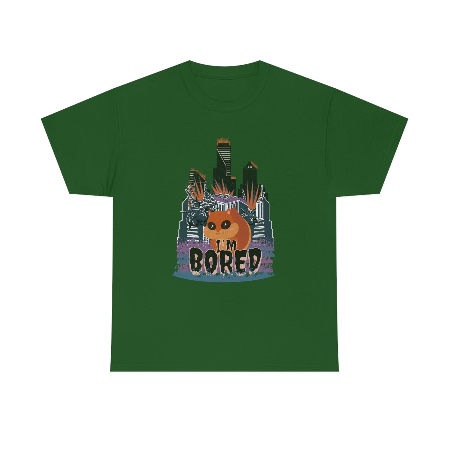 Bored Squirrel Unisex Cotton T-shirt