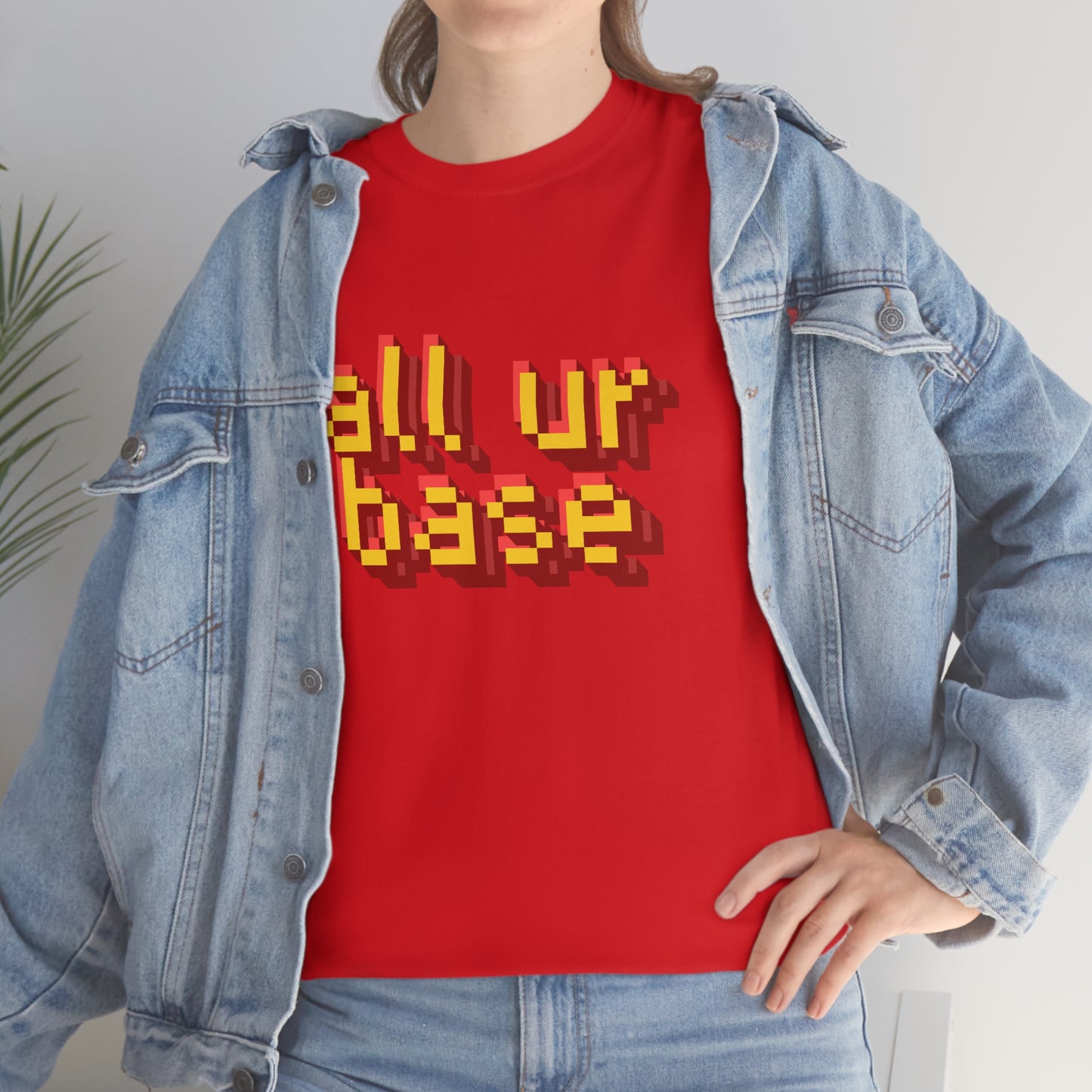 All Your Base Unisex Cotton T-shirt